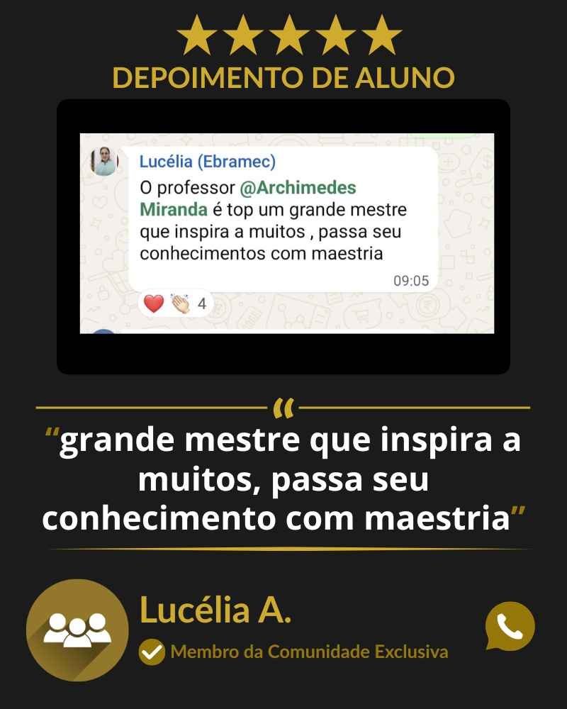Depoimento de aluno da Comunidade Exclusiva do e-book Protocolos de Ouro da Acupuntura Chinesa.