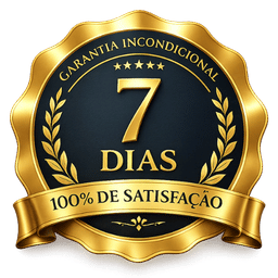 Selo de garantia incondicional de 7 dias do e-book Protocolos de Ouro da Acupuntura Chinesa.