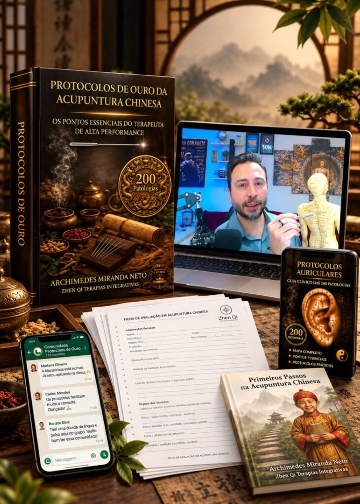 Protocolos de Ouro da Acupuntura Chinesa com Masterclass de Fisiopatogenia Clínica e materiais bônus