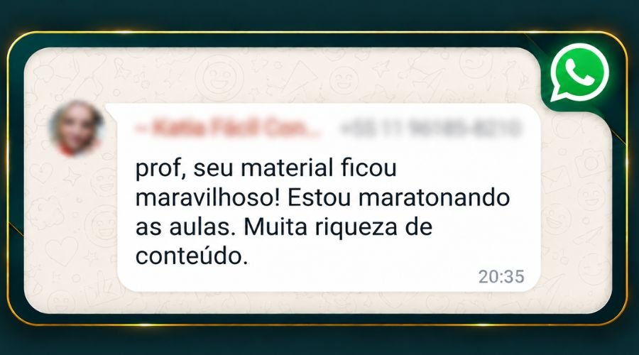 Depoimento de aluna sobre o Protocolos de Ouro da Acupuntura Chinesa, destacando a riqueza do conteúdo e das aulas.